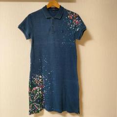 polo ralph lauren 半袖　ワンピース デニム風　M