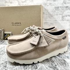 美品 クラークス スエード モカシン 26.5㎝ ライトグレーブラウン クラークス ワラビー GTX UK8.5/26.5cm モカシン