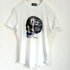 DSQUARED2 ディースクエアード ホワイト 前面プリント 半袖Tシャツ