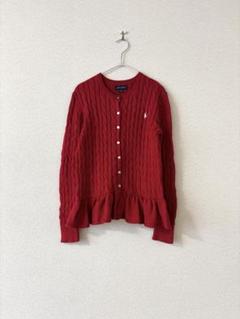 Polo by Ralph Lauren レッドカーディガン L ポロ ラルフ ローレン 赤です カーディガン L