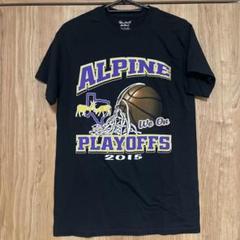 海外古着 バスケ カレッジ チーム ブラック Tシャツ 両面プリント