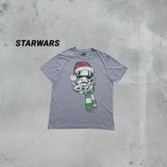 STARWARS ストームトルーパー クリスマス Tシャツデザイン　グレー　XL