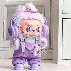 海外限定 カスタム 紫色ファー labubu ぬいぐるみキャラクター POPMART LABUBU ぬいぐるみ 【紫 ZIZI】 - メルカリ