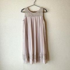 ANAYI アナイ　パーティドレス　プリーツワンピース　レース　ピンク　36 S