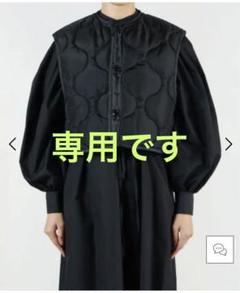 HYKEキルティングロングベスト