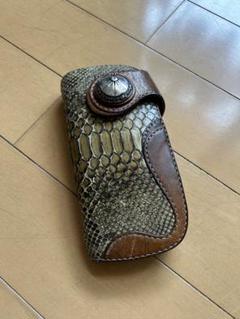 ワンズワーカー　パイソン革　ヘビ革　長財布　アメカジ　バイカー ワンズワーカー パイソン革 ヘビ革 長財布 アメカジ バイカー
