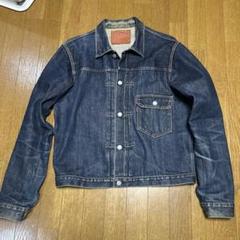 evisu エヴィス デニムジャケット 1st サイズ46 EVISU エヴィス 1506 デニムジャケット 1st型 黒カモメ