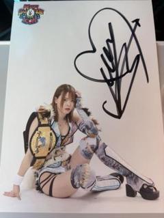 女子プロレス　スターダム　お渡し会限定　直筆サイン入りポートレート　岩谷麻優 m69354637429_1.jpg?1746533433