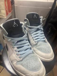 靴 NIKE AIR JORDAN 1 MID ICE BLUE 25cm Air Jordan 1 Mid 'Ice Blue' DV1308-104