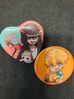 缶バッジ２個セット 地縛少年花子くん 小悪魔パーカー 寧々　源光