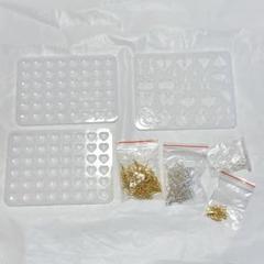 8 レジン シリコンモールド ピアス フック アクセサリー DIY 抜き型