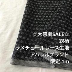 2FL/5404◆1m 感謝祭/限定/ポリエステルラメチュールレース生地