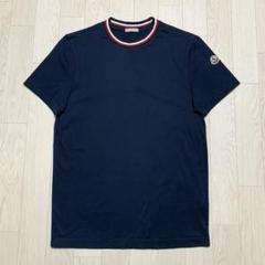 モンクレール 首刺繍 Tシャツ ネイビー XS 国内正規品 3S672