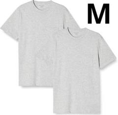 Amazon Essentials 2枚組 Tシャツ 半袖 メンズ M グレー
