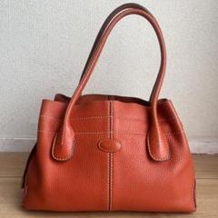 ✨️極美品✨️ TOD's トッズ Dバッグ　ハンドバッグ オレンジ系　レザー