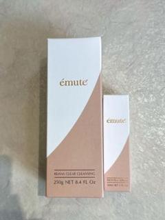 【新品未使用】 エミューテクレンジングとリッチプラセラム エミューテ emute クレンジングジェルリッチプラセラム