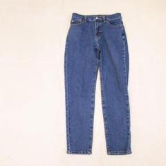 グローブ デニムパンツ テーパード ストレッチ【S】低身長 ハイウエスト 青