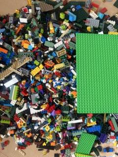 LEGOブロック 多色セット ベースプレート付き　４キロ