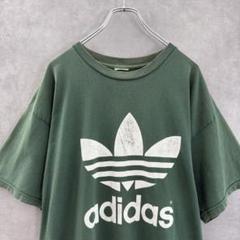 90s old adidas アディダス フェードTシャツXL相当 グリーン 90s old adidas アディダス フェードTシャツXL相当 グリーン