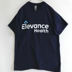 774 GILDAN 半袖Tシャツ M 紺 プリントロゴ US古着