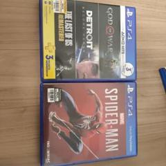 PS4ゲーム3本セット スパイダーマン DETROIT GOD OF WAR