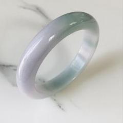 【B2282-0191】翡翠　ヒスイ　希少　バングル　ミャンマー産　55.8mm