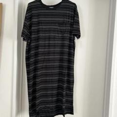 ボーダー　ワンピース　M レディース　夏用　パジャマ　ラフ