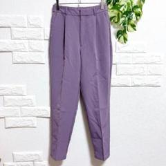 GU　ジーユー　スラックス　タックパンツ　美品　M　オフィカジ　センタープレス