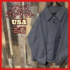グレー ワーク ブルゾン メンズ L USA古着 90s 長袖 ジャケット