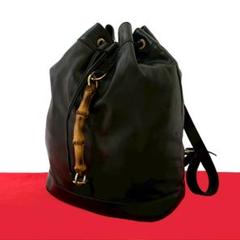 ディズニープリンセスのベビーグッズも大集合 極 美品 リュックサック レザー バンブー オールドグッチ バッグ