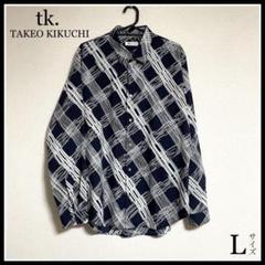 tk.TAKEO KIKUCHI(ティーケータケオキクチ)デザインチェックシャツ