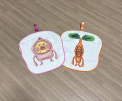 こびとづかん ループ付きタオル 2枚