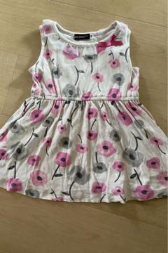 ベベ　花柄ワンピース　80