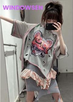 WINDOWSEN Printed Short Sleeves XG