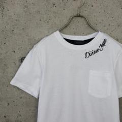 【DIVINER10周年Tシャツ】タンクSET刺繍ロゴTシャツ WH×BL S