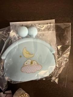 スヌーピー ほんわかシリコンがまぐち 水色