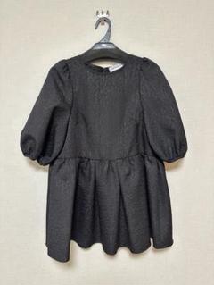 アベニールエトワール 黒のペプラムチュニック M アベニールエトワール 黒のペプラムチュニック M（Winter