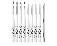 Layhou 9PCS ジェルネイル アート ツール 筆 セルフ セット 新品のサムネイル