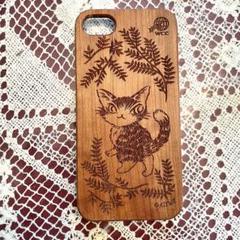 わちふぃーるど　ダヤン　猫　木製　iPhoneSE 7 8 SE2 スマホカバー