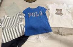高級花柄ポロラルフローレン入り　女の子可愛いお洋服まとめ売りセット120