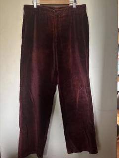 Vintage ベルベット デザイン ワイド スラックス 古着 ベロア Vintage ベルベット デザイン ワイドスラックス 古着