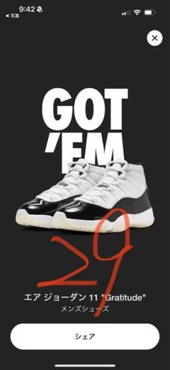 美品】Air Jordan 11 Gratitude27.5エアジョーダン11 Nike Air Jordan 11 Retro 
