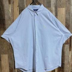 ポロラルフローレン メンズ ボタンダウン ロゴ USA古着 90s 半袖 シャツ