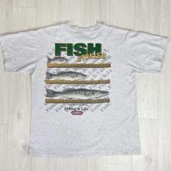 90s　USA製　フィッシング　Tシャツ　シングルステッチ　グレー　L