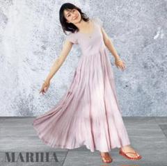 マリハ 草原の虹のドレス ティアードワンピース フレンチスリーブ インド綿 マリハ 草原の虹のドレス ティアードワンピース フレンチ