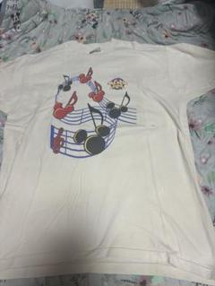 ディズニー 音符 ミッキーのTシャツ 90s オーバーサイズ ミュージック