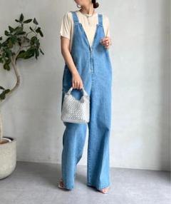 【最終値下げ】【美品】DOUDOU デニムサロペット　サイズPS セール】デニムサロペット（サロペット/オーバーオール