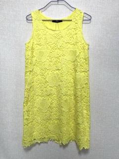 タグ付き新品　VICKY ビッキー　レモンイエローの総レースワンピース