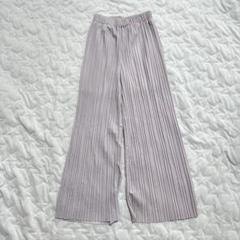 新品✨［fifth］プリーツパンツ(M)/きれいめ くすみカラー シンプル