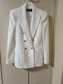 ZARA ザラ ジャケット ホワイト - ジャケット・アウター